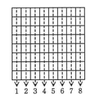 列方向の配列 col(8×8マスの場合)